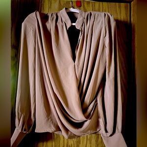 CQ by CQ blouse. Taupe. Large